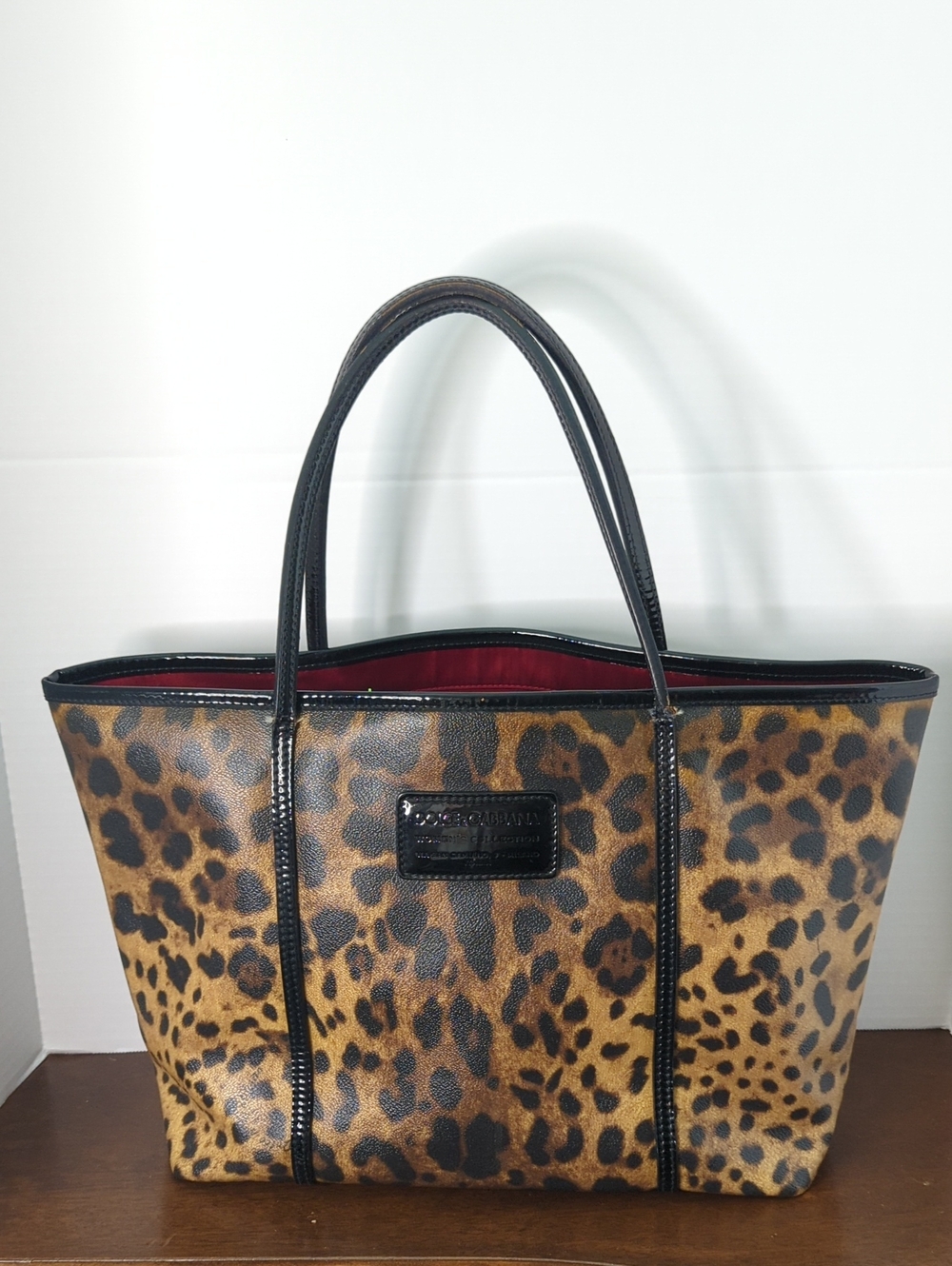 Dolce & Gabbana leopard-print leather tote